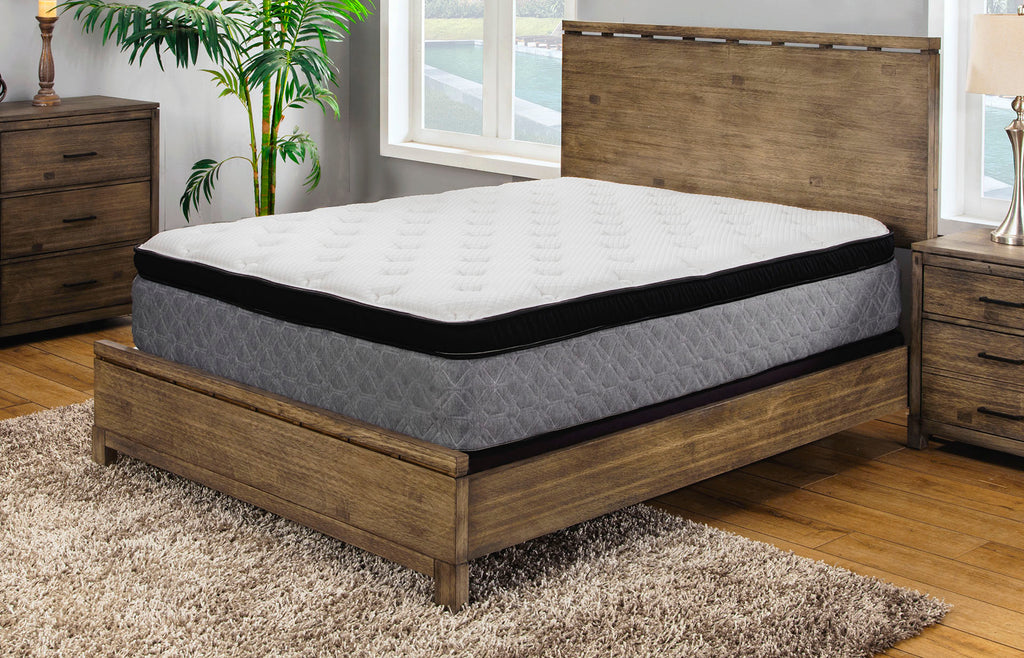 Bedroom scene with PremaSleep Endless Slumber Medium mattress