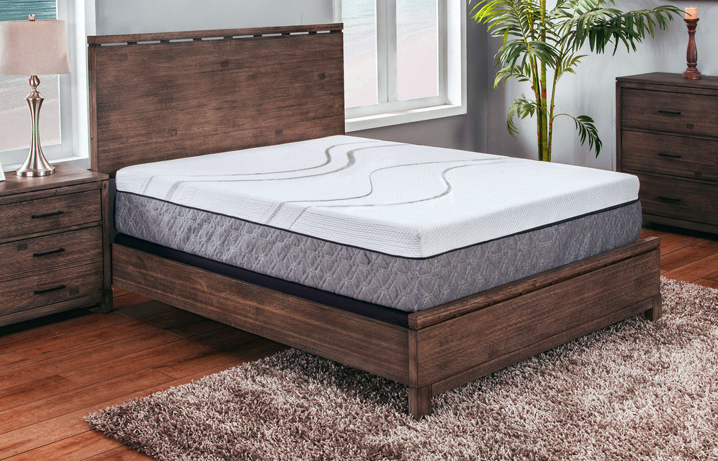 Bedroom scene with PremaSleep Infinite Bliss Firm mattress